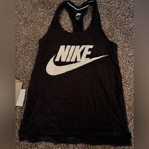 Nike Black and White Logo Tank Top